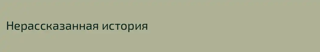 Нерассказанная история
